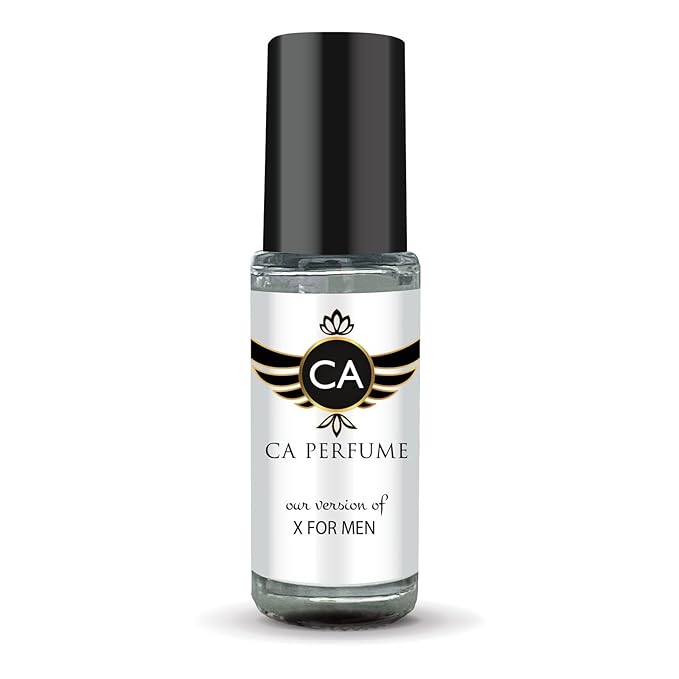 CA Perfume Impression of X For Men Fragrance Oil Oriental Fougere Scent Long Lasting Cologne for Men Travel Size TSA Ready Mini Parfum Body Oil Roll-on 0.14 Fl Oz 4ml