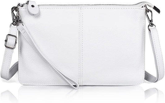 befen Genuine Leather Wristlet Clutch Wallet Purses Small Crossbody Bags for Women with RFID Blocking Card Slots