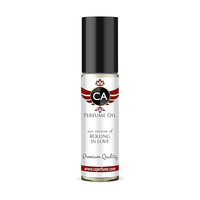 CA Perfume Impression of Rolling In Love Unisex Fragrance Oil Amber Floral Scent Long Lasting Perfumes for Women & Men Travel Size TSA Ready Mini Parfum Body Oil Roll-on 0.33 Fl Oz 10ml