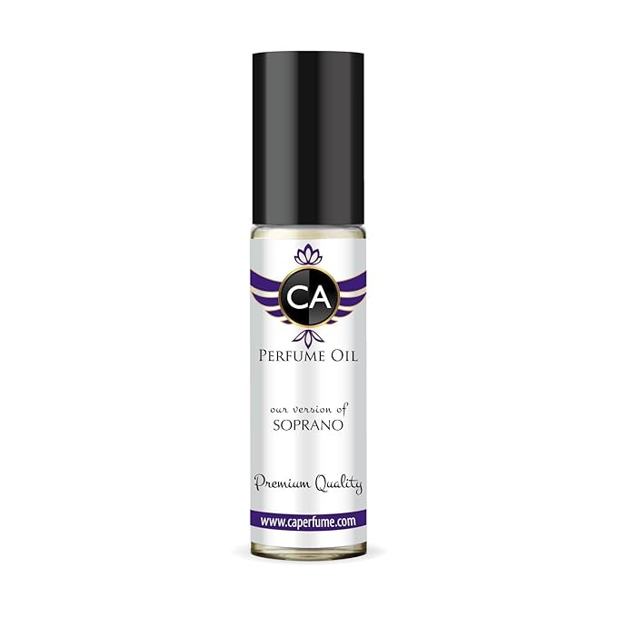 CA Perfume Impression of Soprano Unisex Fragrance Oil Amber Floral Scent Long Lasting Perfumes for Women & Men Travel Size TSA Ready Mini Parfum Body Oil Roll-on 0.33 Fl Oz 10ml