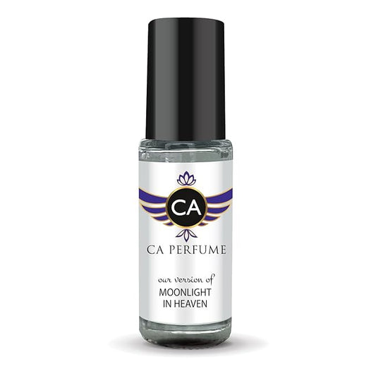 CA Perfume Impression of Moonlight In Heaven Unisex Perfume Oil Aromatic Scent Long Lasting Fragrance for Women and Men Travel Size Mini Perfume Sample TSA Ready Body Oil Roll-on 0.14 Fl Oz 4ml