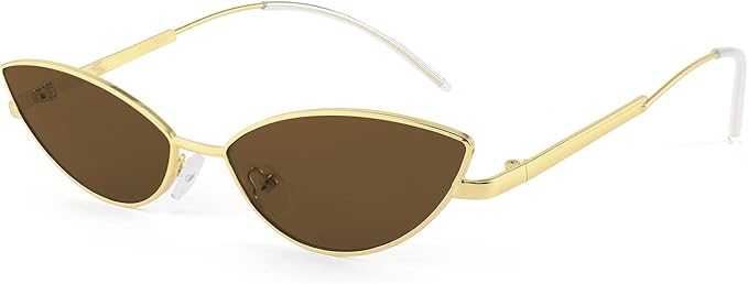 FEISEDY Fashion Designer Sunglasses Retro Small Petals Shape Arc Temple Design B2298