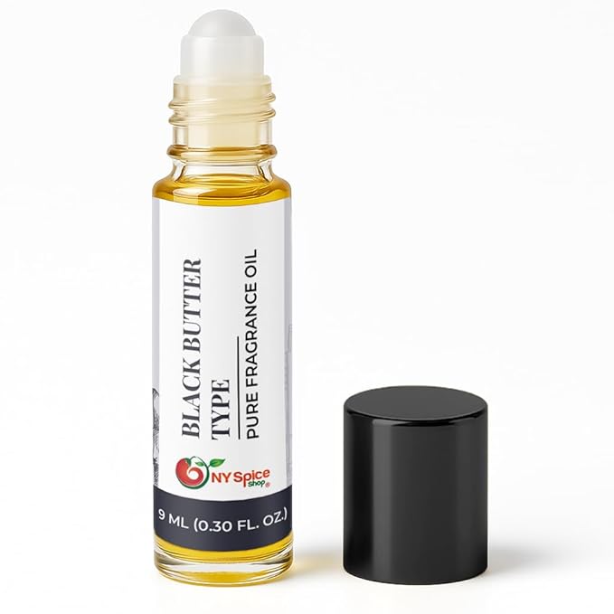 NY Spice Shop Black Butter Type Musk Fragrance – Pack of 1 Musky Sweet Notes - Body Oil Fragrance with Warm Deep Musk Long Lasting Aroma - Body Perfume Essence for Personal Scent Collection