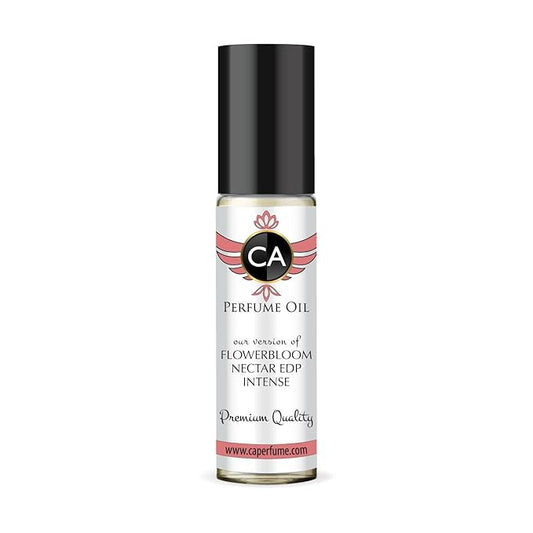 CA Perfume Impression of Flowerbloom Nectar Edp Intense for Women Fragrance Oil Amber Floral Scent Long Lasting Perfumes for Women Travel Size TSA Ready Mini Parfum Body Oil Roll-on 0.33 Fl Oz 10ml