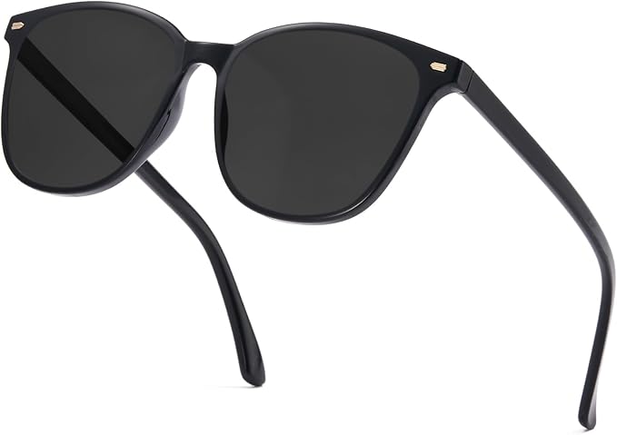 Myiaur Polarized Sunglasses for Women, Square Mirrored Trendy Shades with UV Protection Reduce Glare Sun Glasses