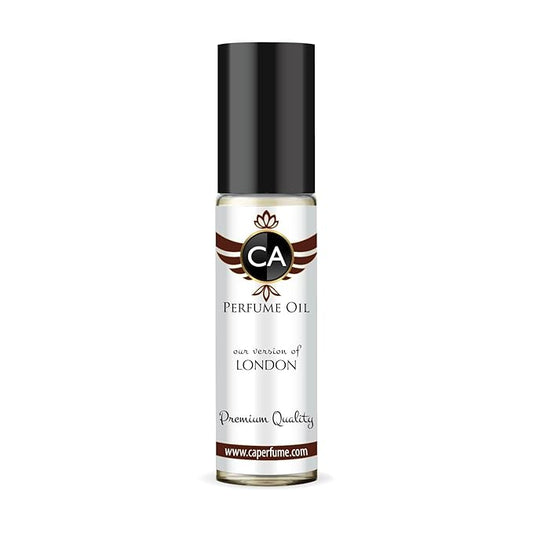 CA Perfume Impression of London Unisex Fragrance Oil Woody Spicy Scent Long Lasting Perfumes for Women & Men Travel Size TSA Ready Mini Parfum Body Oil Roll-on 0.33 Fl Oz 10ml