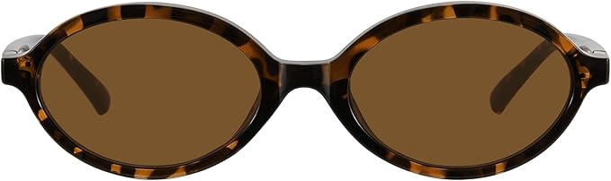 WOWSUN Retro Oval Sunglasses Womens Trendy Sun Glasses Sunnies UV400 Protection