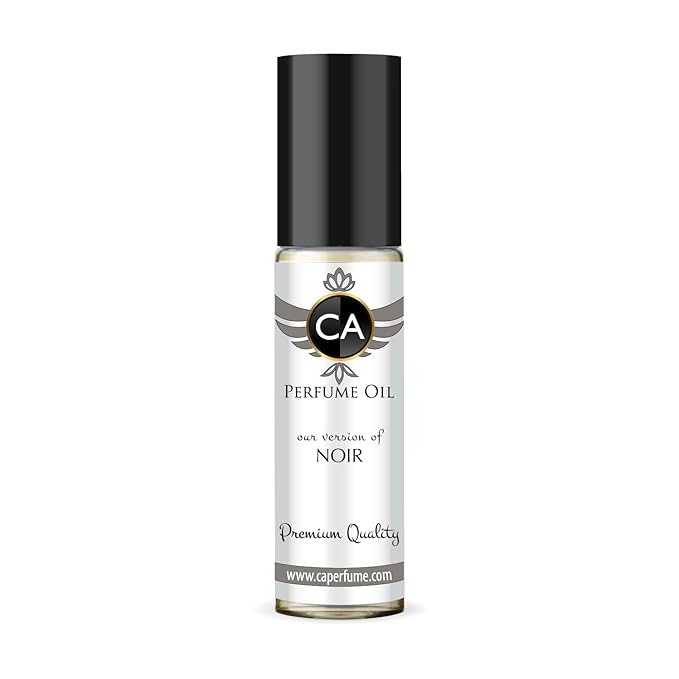 CA Perfume Impression of Noir Unisex Fragrance Oil Aromatic Scent Long Lasting Perfumes for Women & Men Travel Size TSA Ready Mini Parfum Body Oil Roll-on 0.33 Fl Oz 10ml