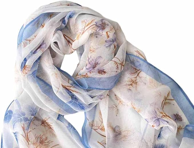 Xyueanlo Scarfs for Women Lightweight Scarves Fashion Print Floral Pattern Scarf Shawls