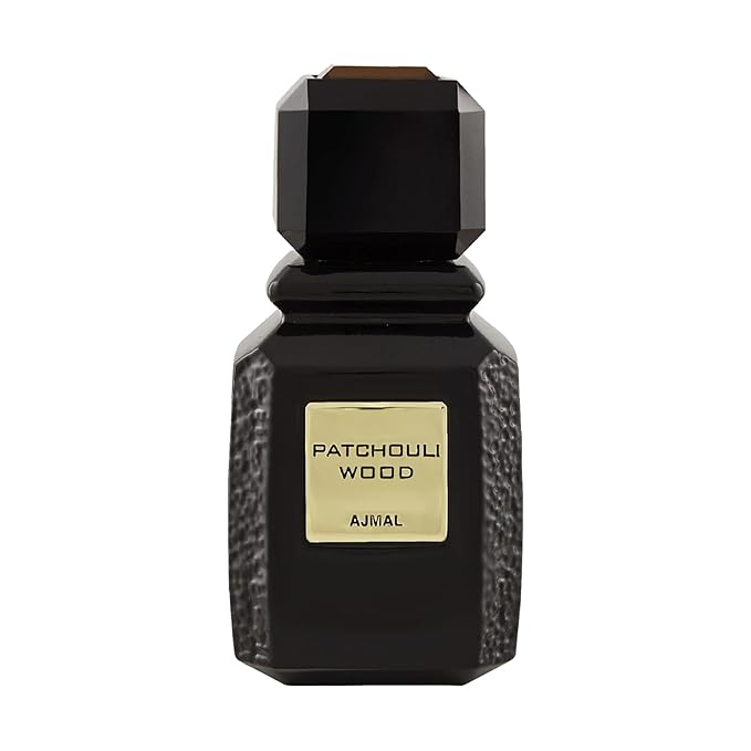 Ajmal Patchouli Wood Eau De Parfum Men 3.4 Oz / 100 ML Perfume For Men | Long Lasting Spicy Woody Fragrance - Made In Dubai