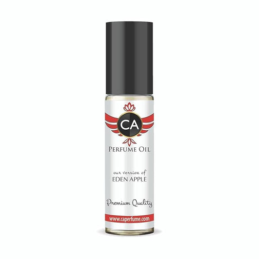 CA Perfume Impression of Eden Apple Unisex Fragrance Oil Floral Fruity Scent Long Lasting Perfumes for Women & Men Travel Size TSA Ready Mini Parfum Body Oil Roll-on 0.33 Fl Oz 10ml