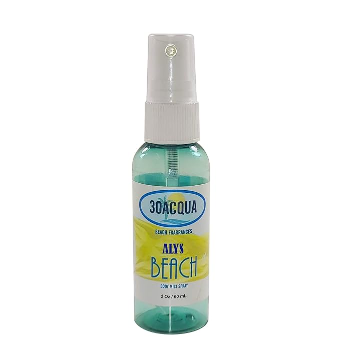A Unisex Sea Breeze Perfume Mist with Fresh Aquatic Fragrance Accords; 2oz Spray Bottle (Alys Beach)