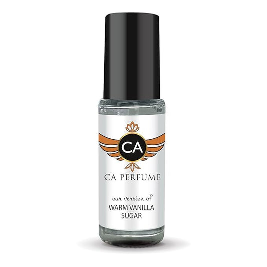 CA Perfume Impression of Warm Vanilla Sugar for Women Fragrance Oil Amber Vanilla Scent Long Lasting Perfumes for Women Travel Size TSA Ready Mini Parfum Body Oil Roll-on 0.14 Fl Oz 4ml