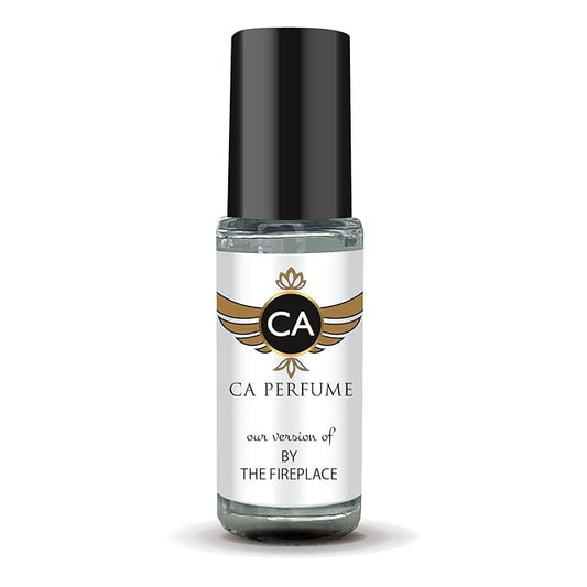CA Perfume Impression of By The Fireplace Unisex Perfume Oil Woody Scent Long Lasting Fragrance for Women and Men Travel Size Mini Perfume Sample TSA Ready Body Oil Roll-on 0.14 Fl Oz 4ml