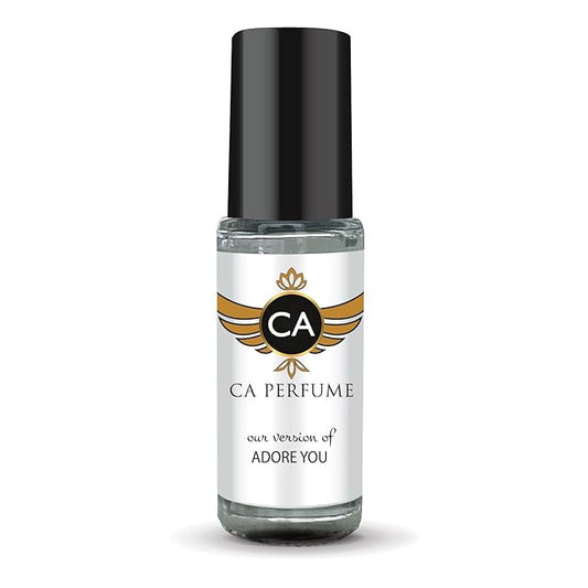 CA Perfume Impression of Adore You for Women Perfume Oil Floral Fruity Scent Long Lasting Perfumes for Women Travel Size Mini Perfume Sample TSA Ready Body Oil Roll-on 0.14 Fl Oz 4ml
