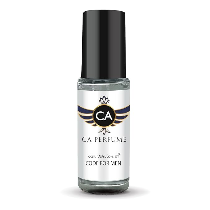CA Perfume Impression of Code For Men Perfume Oil Woody Aromatic Scent Long Lasting Cologne for Men Travel Size Mini Perfume Sample TSA Ready Body Oil Roll-on 0.14 Fl Oz 4ml