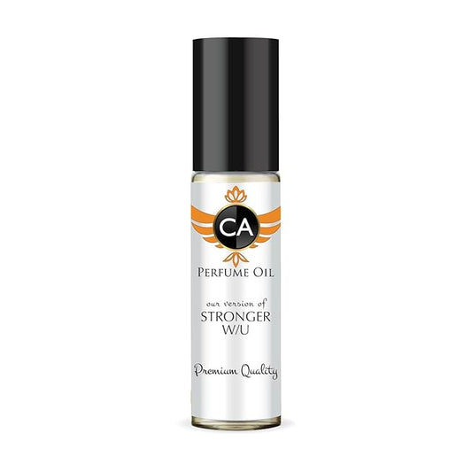 CA Perfume Impression of Stronger W/U for Men Eau De Parfum Amber Fougere Scent Long Lasting Cologne for Men Travel Size TSA Ready for Day and Night Wear 0.33 Fl Oz 10ml