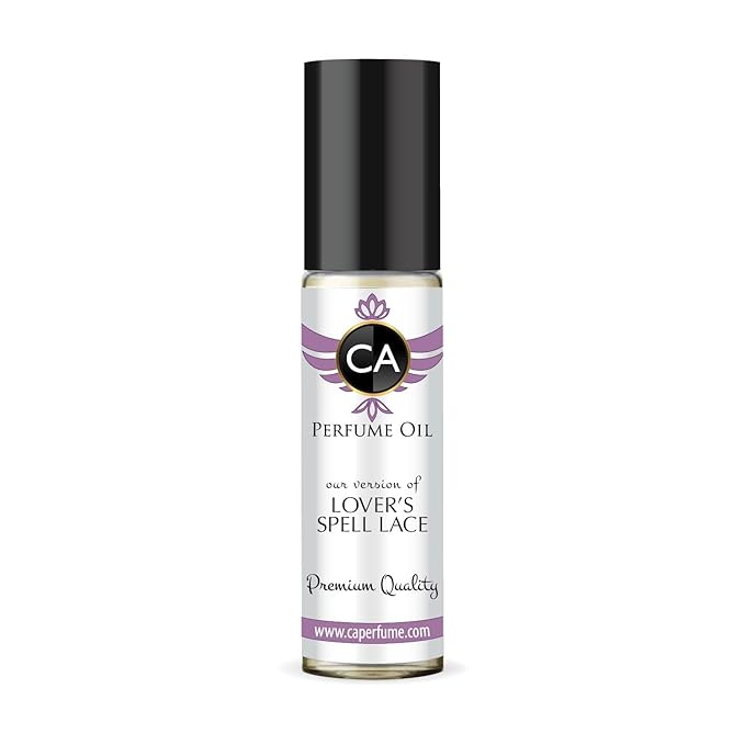 CA Perfume Impression of Lover’s Spell Lace for Women Eau De Parfum Floral Fruity Scent Long Lasting Perfumes for Women Travel Size TSA Ready for Day and Night Wear 0.33 Fl Oz 10ml