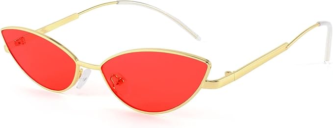 FEISEDY Fashion Designer Sunglasses Retro Small Petals Shape Arc Temple Design B2298