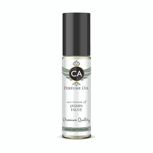 CA Perfume Impression of Jasmin Fauve Unisex Fragrance Oil Floral Scent Long Lasting Perfumes for Women & Men Travel Size TSA Ready Mini Parfum Body Oil Roll-on 0.33 Fl Oz 10ml