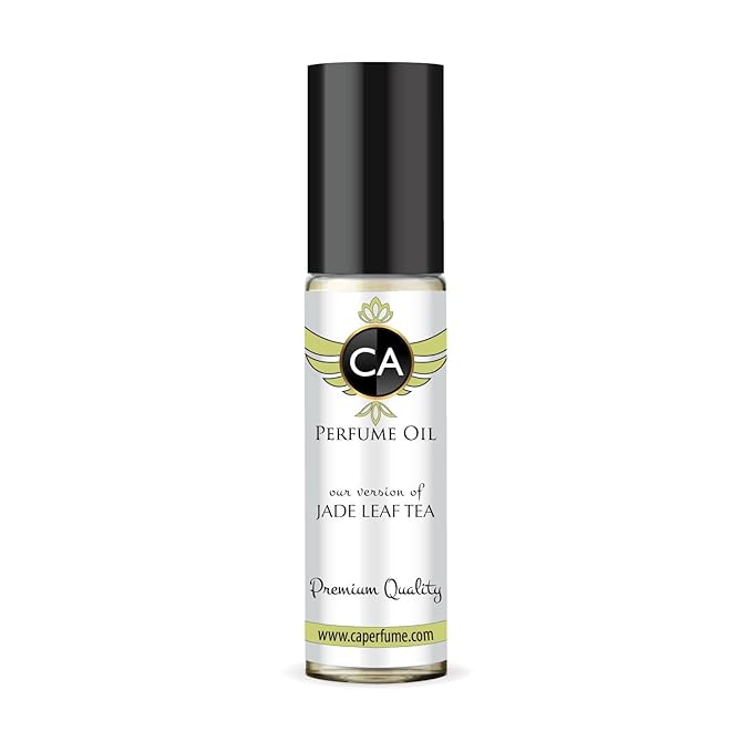CA Perfume Impression of Jade Leaf Tea Unisex Fragrance Oil Aromatic Scent Long Lasting Perfumes for Women & Men Travel Size TSA Ready Mini Parfum Body Oil Roll-on 0.33 Fl Oz 10ml