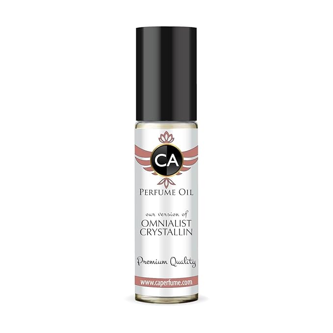 CA Perfume Impression of Omnialist Crystallin for Women Fragrance Oil Floral Aquatic Scent Long Lasting Perfumes for Women Travel Size TSA Ready Mini Parfum Body Oil Roll-on 0.33 Fl Oz 10ml
