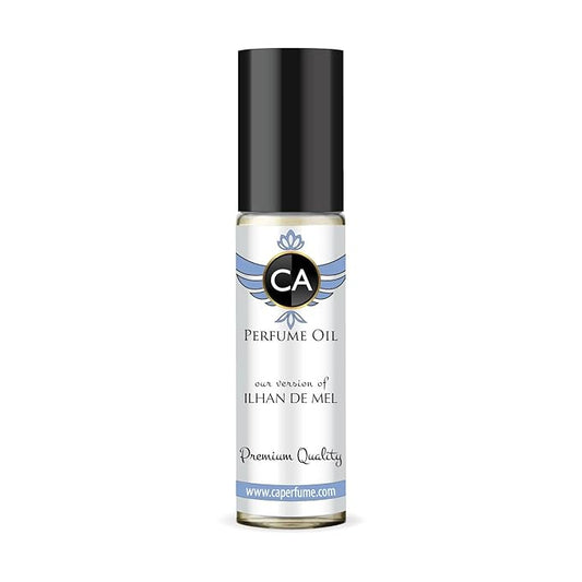 CA Perfume Impression of Ilhan De Mel Unisex Fragrance Oil Floral Scent Long Lasting Perfumes for Women & Men Travel Size TSA Ready Mini Parfum Body Oil Roll-on 0.33 Fl Oz 10ml