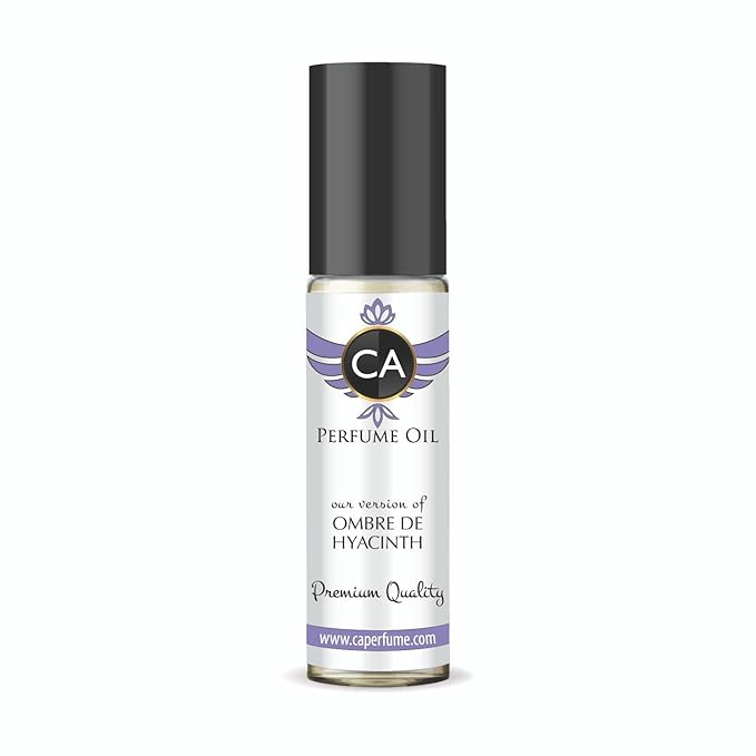 CA Perfume Impression of Ombre De Hyacinth Unisex Fragrance Oil Floral Scent Long Lasting Perfumes for Women & Men Travel Size TSA Ready Mini Parfum Body Oil Roll-on 0.33 Fl Oz 10ml