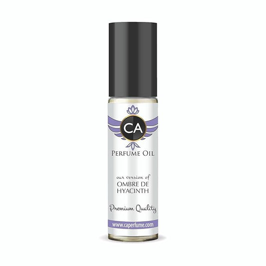 CA Perfume Impression of Ombre De Hyacinth Unisex Fragrance Oil Floral Scent Long Lasting Perfumes for Women & Men Travel Size TSA Ready Mini Parfum Body Oil Roll-on 0.33 Fl Oz 10ml