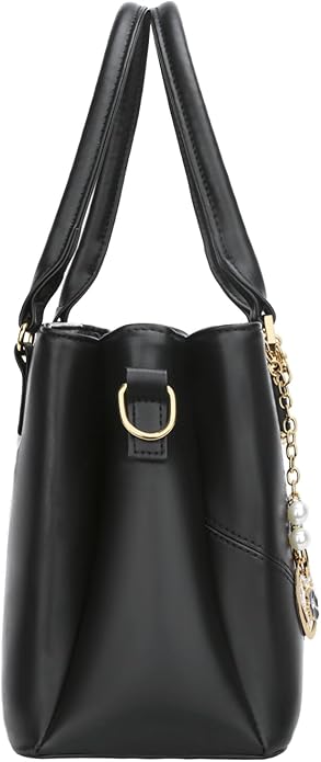 KKXIU 3 Zippered Compartments Purses and Handbags for Women Top Handle Satchel Shoulder Ladies Bags
