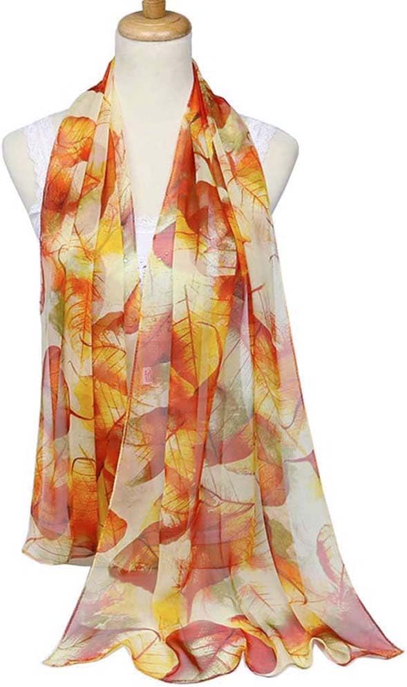 Xyueanlo Scarfs for Women Lightweight Fashion Floral Printed Scarves Neck Scarf Sunscreen Wraps Shawls