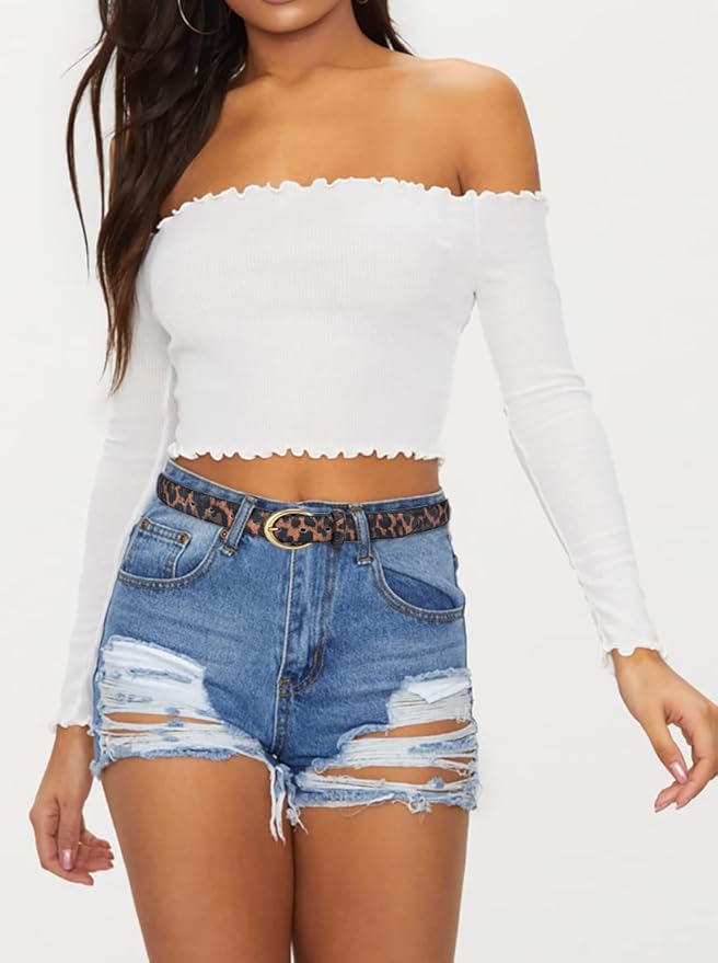 Womens Belt - CR Leather Belt Women Casual for Jeans Pants Dress - Belts with Gold Buckle for Women Fashion