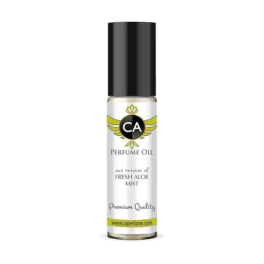 CA Perfume Originals Fresh Aloe Mist Unisex Fragrance Oil Green Scent Long Lasting Perfumes for Women & Men Travel Size TSA Ready Mini Parfum Body Oil Roll-on 0.33 Fl Oz 10ml