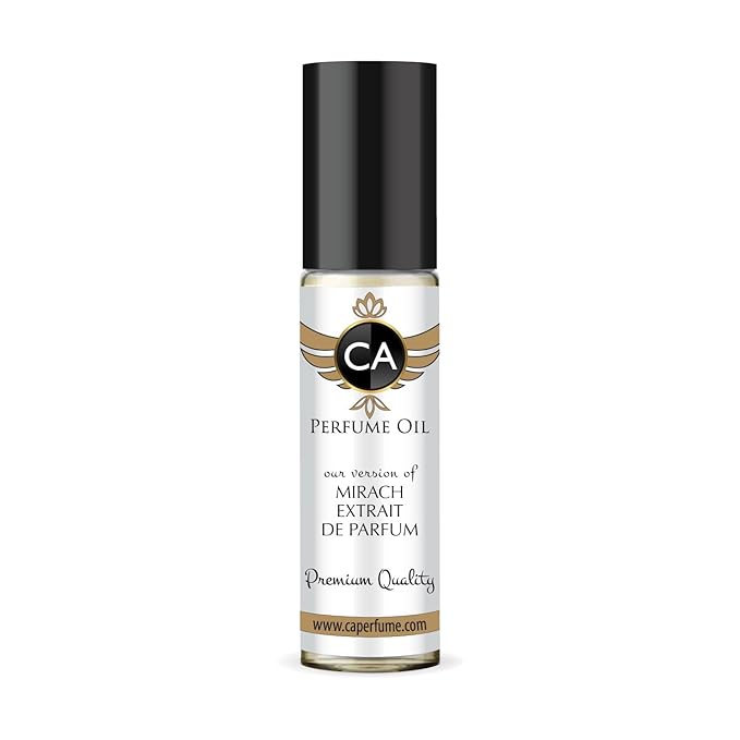 CA Perfume Impression of Mirach Extrait De Parfum Unisex Fragrance Oil Vanilla Scent Long Lasting Perfumes for Women & Men Travel Size TSA Ready Mini Parfum Body Oil Roll-on 0.33 Fl Oz 10ml