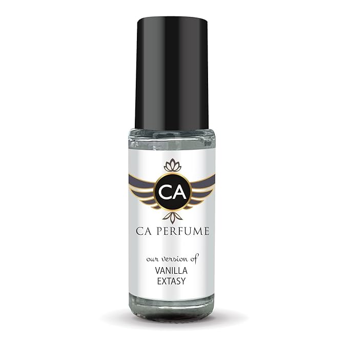 CA Perfume Impression of Vanilla Extasy for Women Fragrance Oil Amber Vanilla Scent Long Lasting Perfumes for Women Travel Size TSA Ready Mini Parfum Body Oil Roll-on 0.14 Fl Oz 4ml