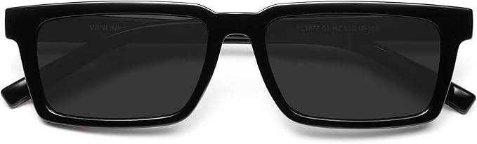 VANLINKER Retro Rectangular Polarized Sunglasses for Women Men Trendy Small Chic 80s 90s Square Sun Glasses VL9877