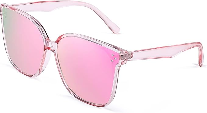 FEISEDY Oversized Polarized Sunglasses - UV400 Protection, Square Fashion Sun Glasses for Outdoor & Daily B2600