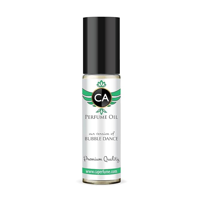 CA Perfume Originals Bubble Dance Unisex Fragrance Oil Gourmand Scent Long Lasting Perfumes for Women & Men Travel Size TSA Ready Mini Parfum Body Oil Roll-on 0.33 Fl Oz 10ml