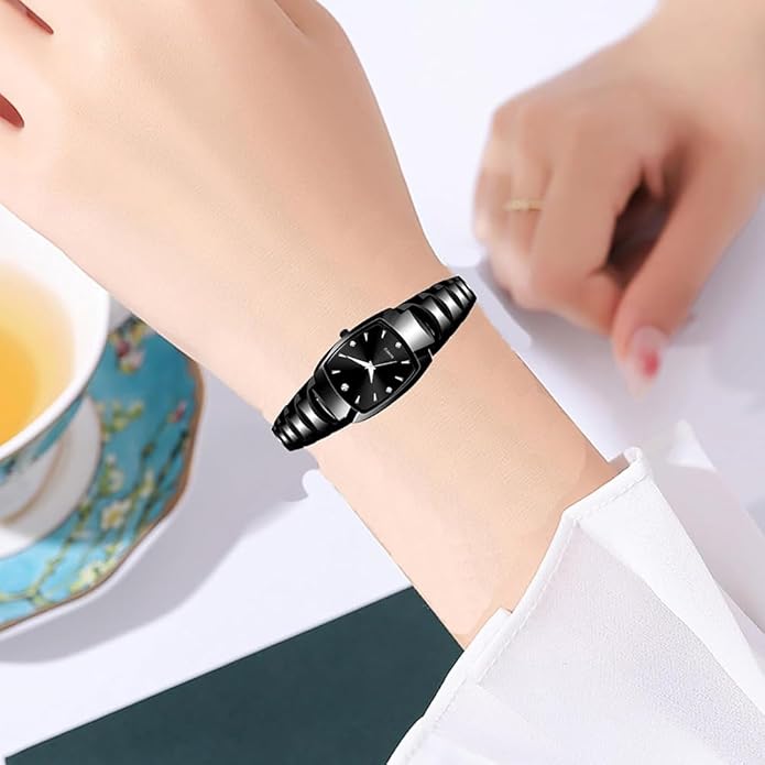 BESTKANG Watches for Women Small Square Face Ladies Watches Waterproof Tungsten Steel Dainty Dress Rectangle Exquisite Female Womens Bracelet Watch