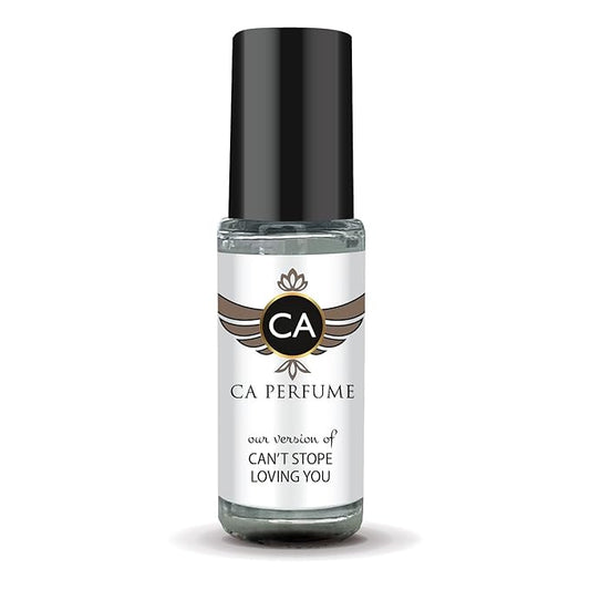 CA Perfume Impression of Can't Stope Loving You for Women Perfume Oil Amber Vanilla Scent Long Lasting Perfumes for Women Travel Size Mini Perfume Sample TSA Ready Body Oil Roll-on 0.14 Fl Oz 4ml