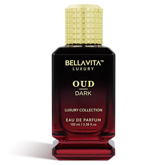 BellaVita Luxury OUD Dark Eau De Parfum (100ml) Unisex | Intense Arabian Perfume | Infused with Citrus, Grapefruit, Floral, Vetiver, Orris, Musky OUD | Arabic Dark Perfume for Women & Men