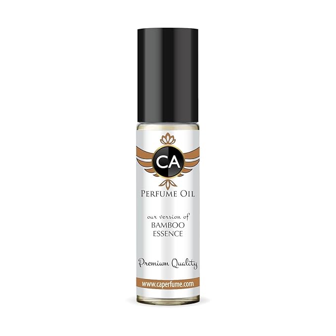 CA Perfume Originals Bamboo Essence Unisex Fragrance Oil Woody Scent Long Lasting Perfumes for Women & Men Travel Size TSA Ready Mini Parfum Body Oil Roll-on 0.33 Fl Oz 10ml