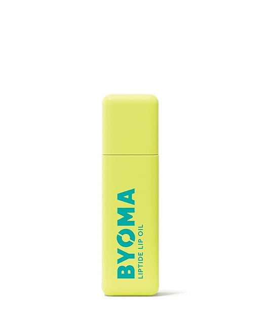 BYOMA Liptide Lip Oil - Glossy, Non-Sticky Gloss - Peptide Lip Treatment with Peptides, Avocado & Tamanu Oils - Softens, Plumps, Hydrates - 0.16 oz