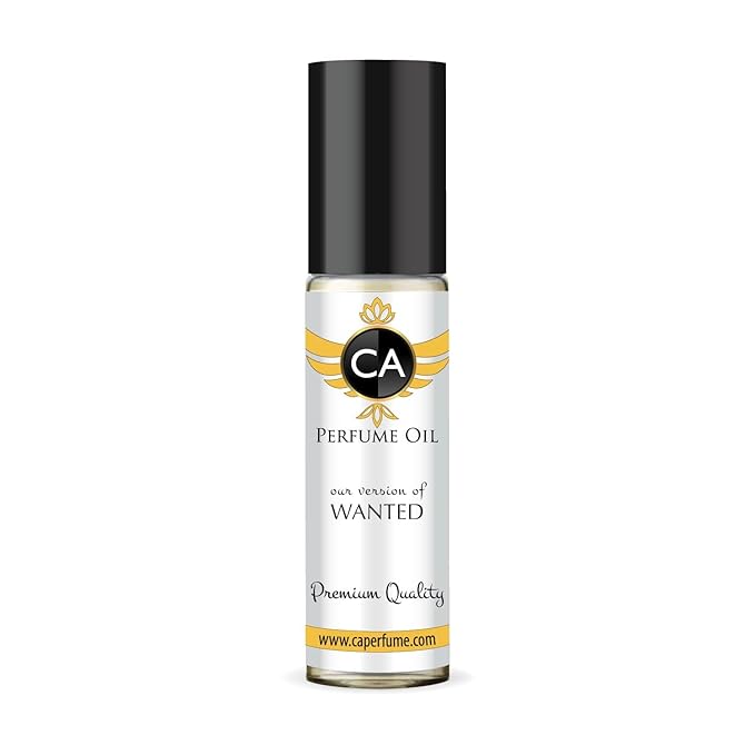 CA Perfume Impression of Wanted for Men Fragrance Oil Woody Spicy Scent Long Lasting Cologne for Men Travel Size TSA Ready Mini Parfum Body Oil Roll-on 0.33 Fl Oz 10ml