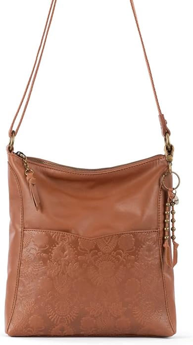 The Sak Lucia Crossbody Bag in Leather, Convertible Purse with Adjustable Strap