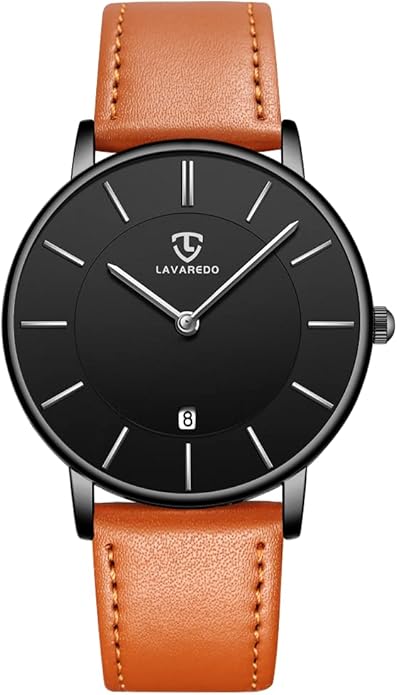 BEN NEVIS Watch, Mens Watch, Minimalist Fashion Simple Wrist Watch Analog Date with Leather Strap