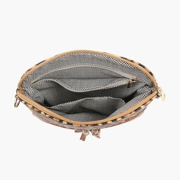 Nude Cheetah Saddle Bag by Jen & Co