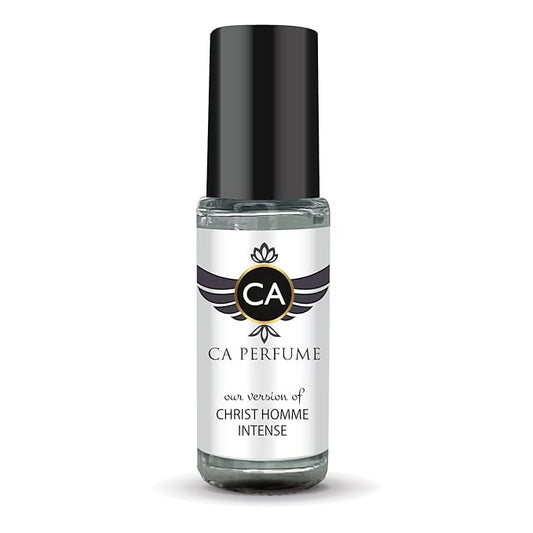 CA Perfume Impression of Homme Intense for Men Perfume Oil Woody Floral Musk Scent Long Lasting Cologne for Men Travel Size Mini Perfume Sample TSA Ready Body Oil Roll-on 0.14 Fl Oz 4ml