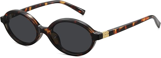 WOWSUN Retro Oval Sunglasses Womens Trendy Sun Glasses Sunnies UV400 Protection