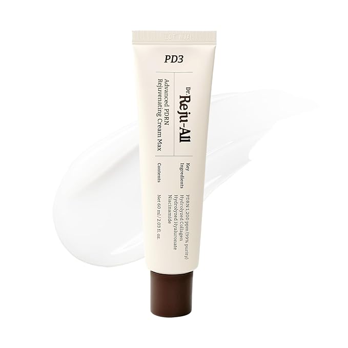 Dr. Reju-All Advanced PDRN Rejuvenating Cream Max – 99% Pure Salmon DNA PDRN Face Moisturizer – Optimal 1200ppm Concentration for Glow Skin – Korean Anti-Aging Skin Care Face Cream - Large 2.0 Fl Oz